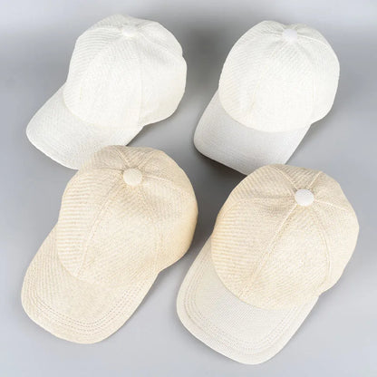 Straw Baseball Cap New 2025 Spring Summer Outdoor