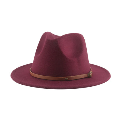 Hats For Women Kids Child Small 52cm Solid Belt Kids Fedora Formal Dress Wedding