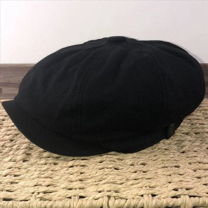 Cotton Linen Octagonal Ivy Hat Women Fashion Berets
