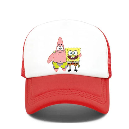 Fashion Cute SpongeBobs Print Baseball Cap Cartoon Men Women Summer
