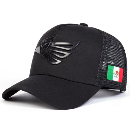 Unisex Mexican Eagle Label Baseball Net Caps Spring and Summer