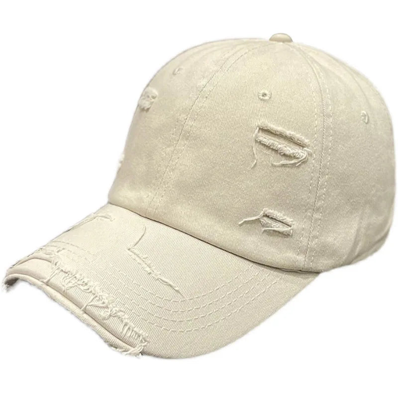 Retro Women Baseball Cap Solid Color Snapback Hat
