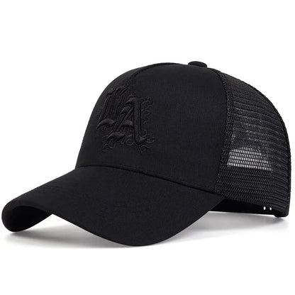 Unisex Letter Embroidery Baseball Net Caps Spring Summer