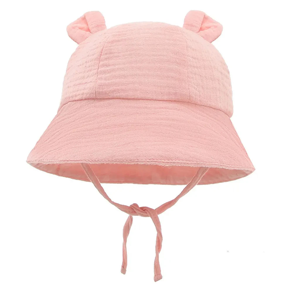 Muslin Cotton Baby Hat Summer Infant Cap Soft Baby Sun Hats