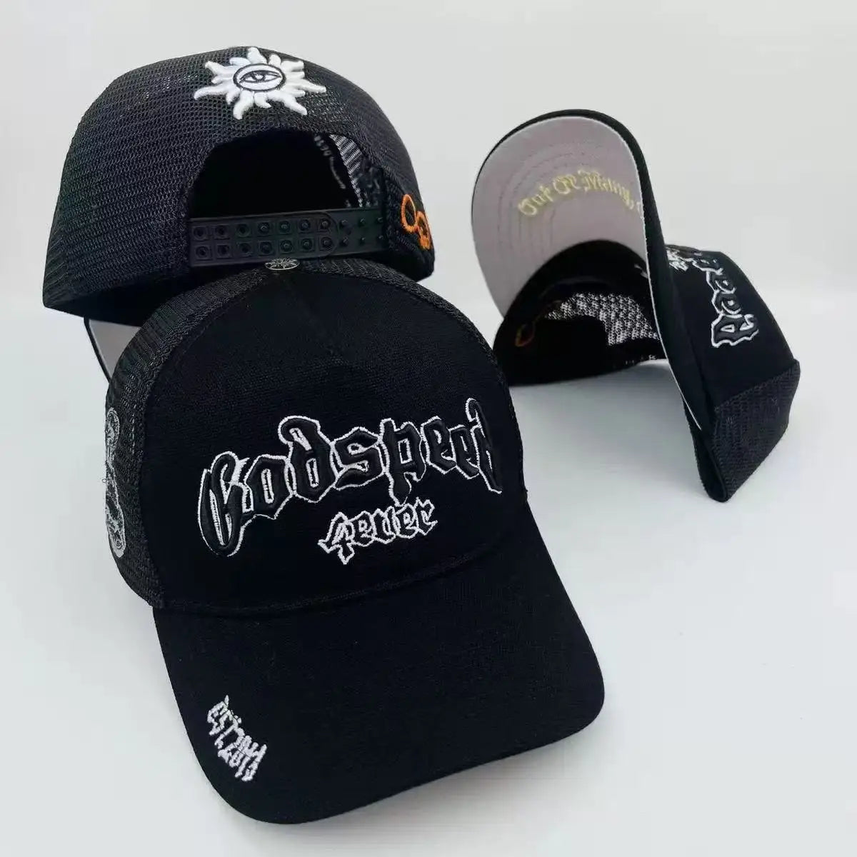 Hot Sale American Trend Hat GOD SPEED Letter print Embroidery Streetwear Baseball Caps Unisex Caps