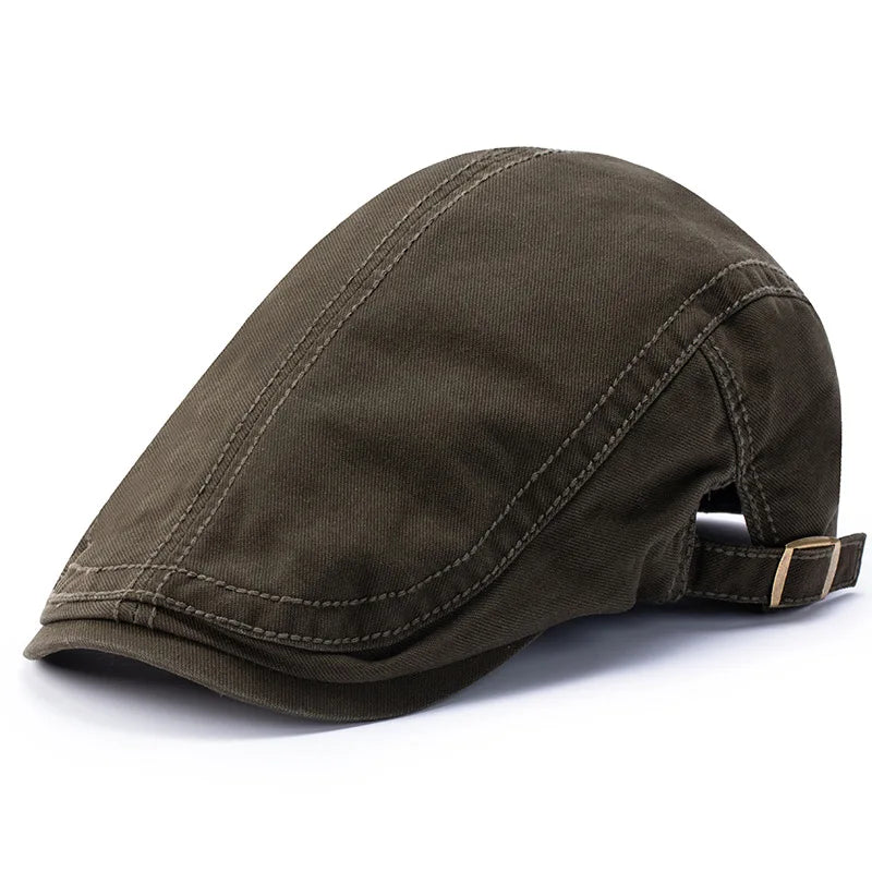 100% Cotton Oversize Ivy Cap Dad Large Flat Gatsby Hat
