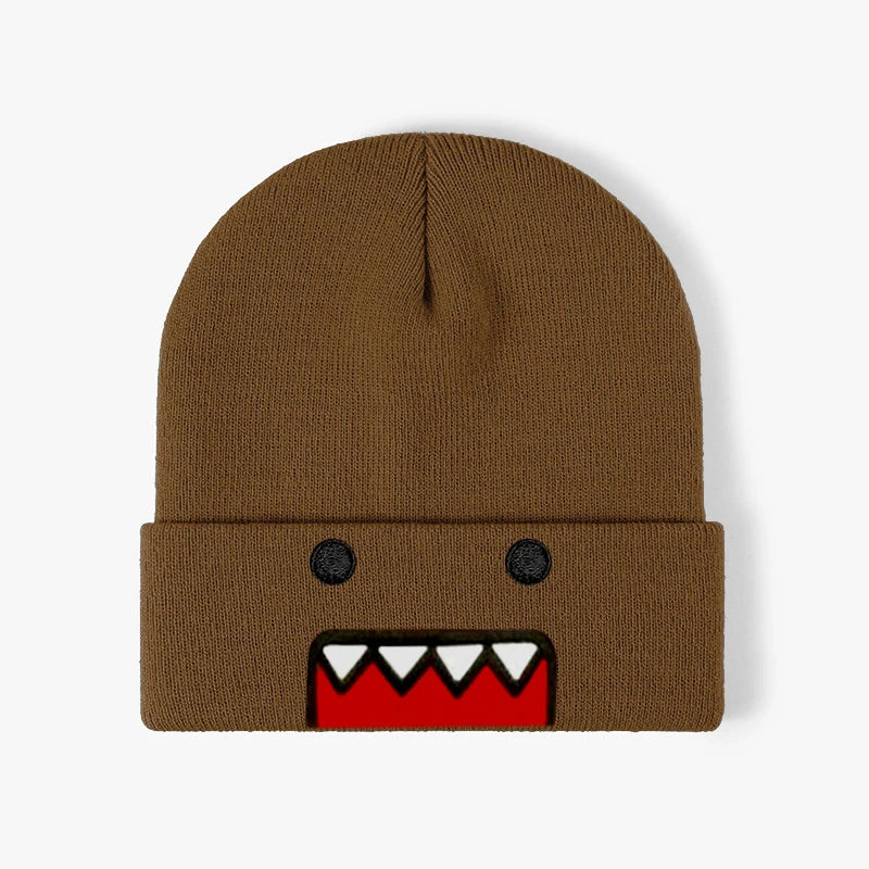 Cartoon Embroidered Knitted Hat Autumn Winter Outdoor