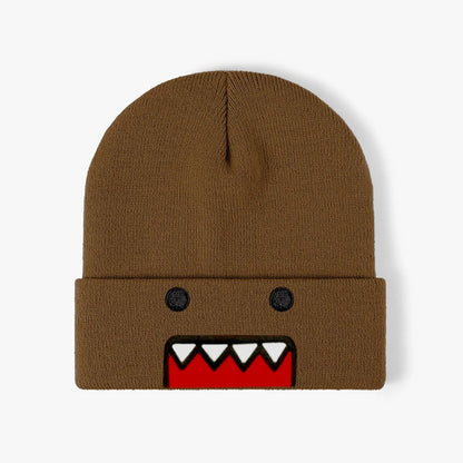 Cartoon Embroidered Knitted Hat Autumn Winter Outdoor