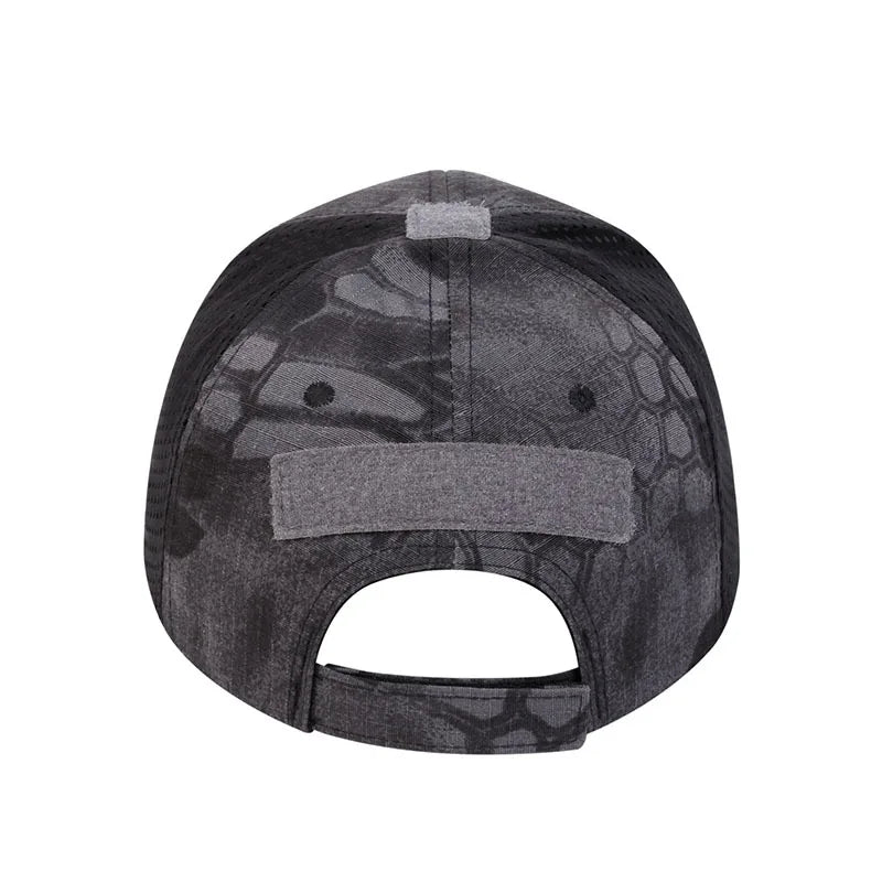 Unisex Skull Embroidered Top With Patch Breathable Baseball Caps Adjustable Sunscreen Hat