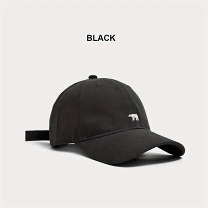 Stylish Bear Embroidered Baseball Cap Hat Men Women Unisex Baseball Cap