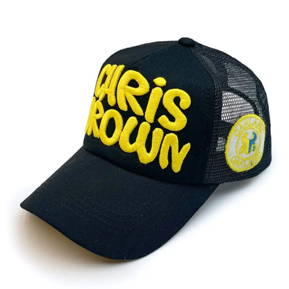 Mesh Breathable Baseball Cap Summer Stitching Letter Embroidery