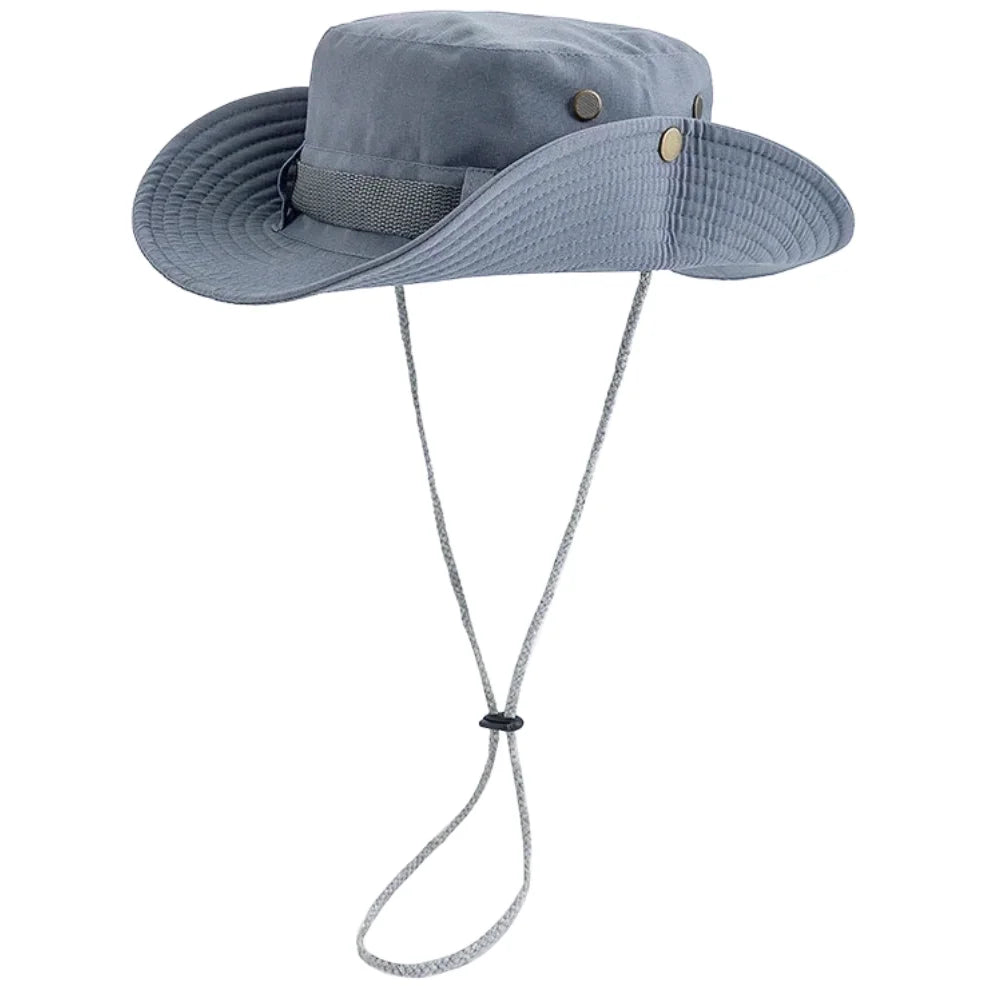 New Unisex Wide Brim Fisherman Hat Breathable Summer Sunshade Bucket Hats
