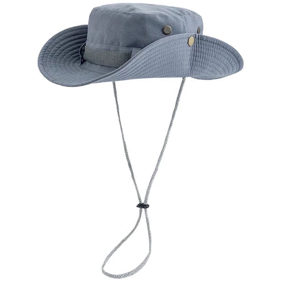 New Unisex Wide Brim Fisherman Hat Breathable Summer Sunshade Bucket Hats