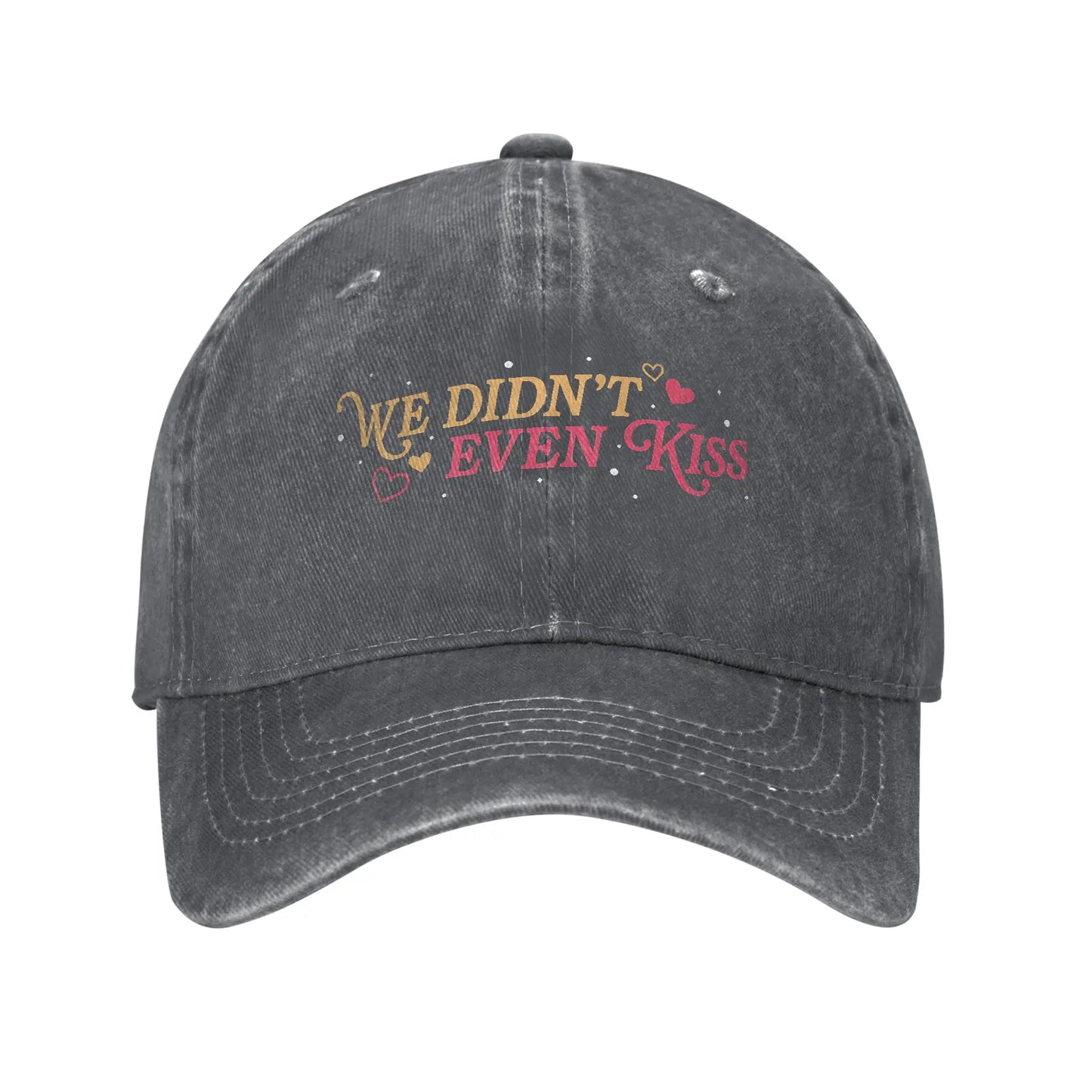Washed Baseball Cap  For Men Women We Didn't Even Kiss