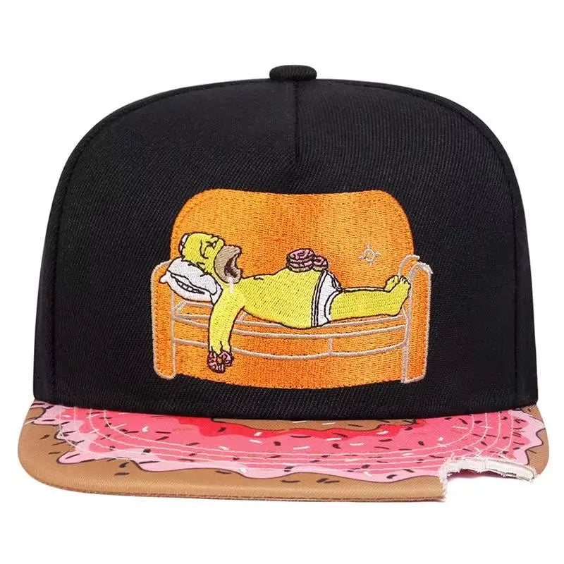 Hot Anime Simpsons Baseball Cap Fashion Creative Men Women Outdoor Sports Sunscreen Duck Tongue Cap