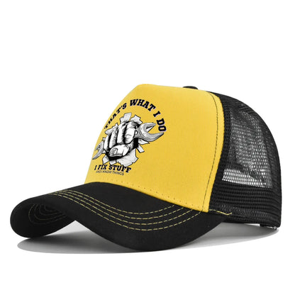 Spring Summer Printed Mesh Breathable Baseball Cap