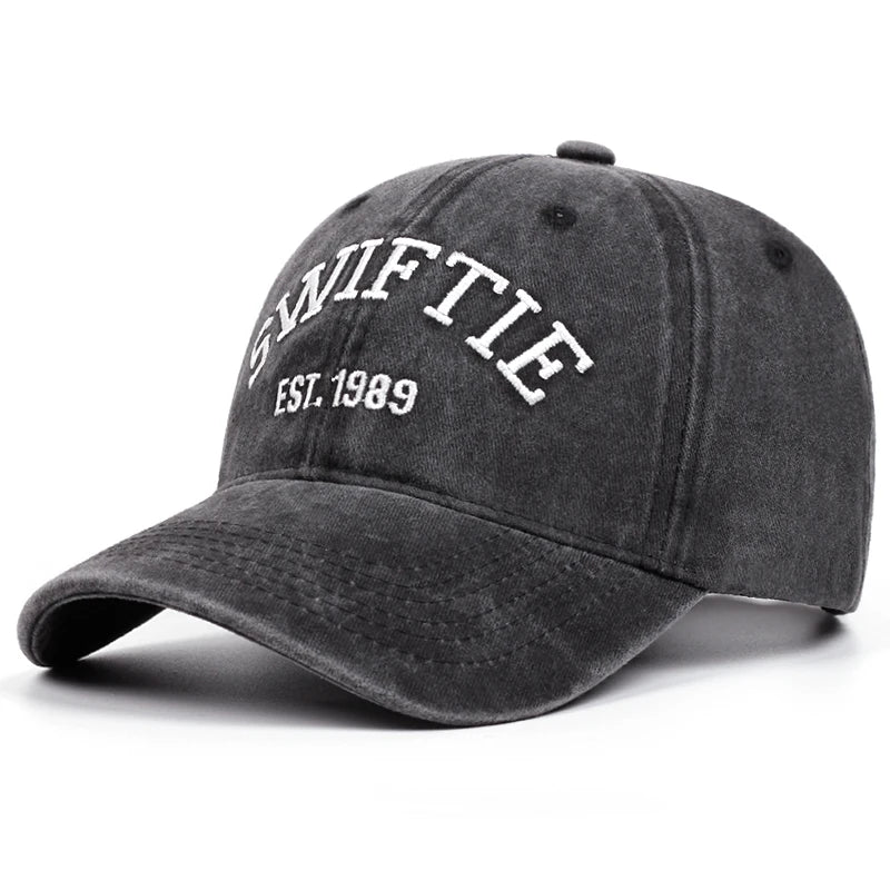 Swiftie Washed Retro Aged Letter Embroidery Baseball Caps Women Men