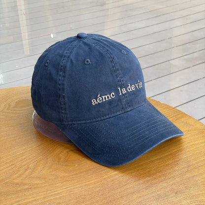 Letter Embroidered Baseball Cap for Women Spring Summer