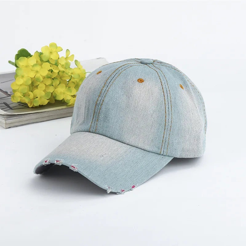Fashion Washed Denim Baseball Cap Sun Protection Hat