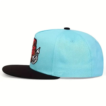 Unisex Doughnut Embroidery Hip Hop Hats Outdoor Adjustable Casual Snapback Caps Sunscreen Hat