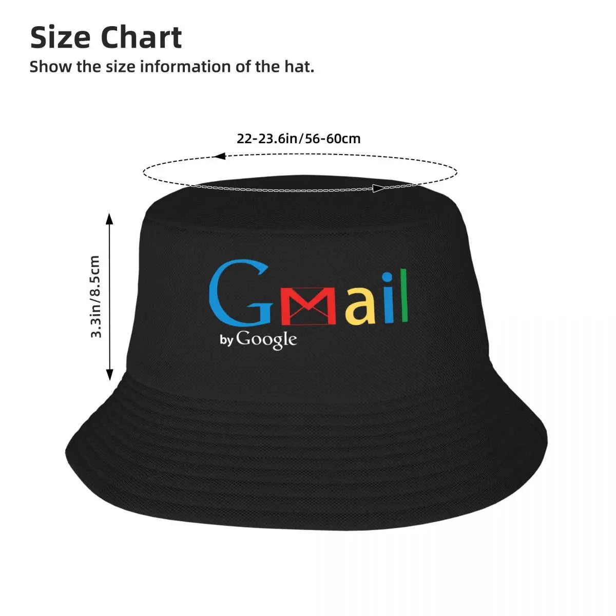 Gmail By Google Fisherman Caps Bucket Hat