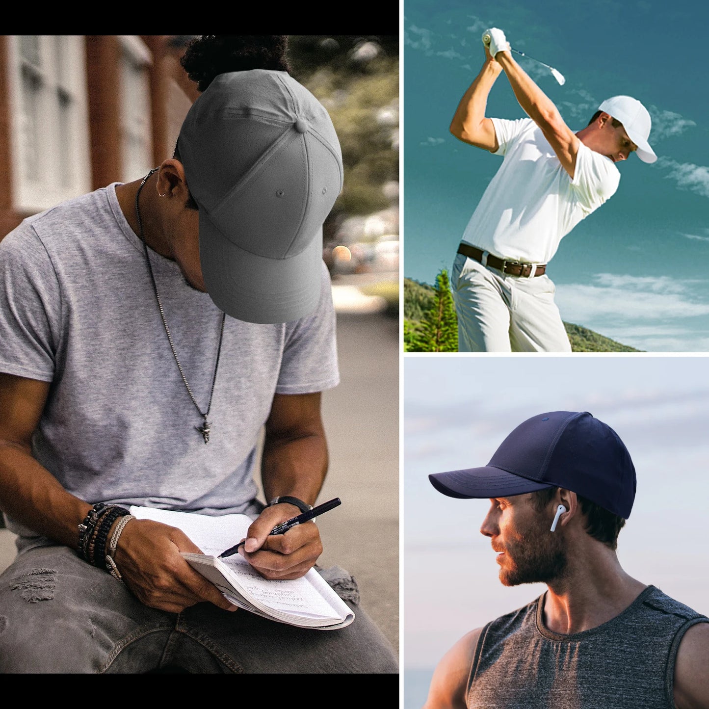 Unisex Classic Mesh Breathable Golf Dad Hat Baseball Cap for Running Fishing and Outdoor Activities