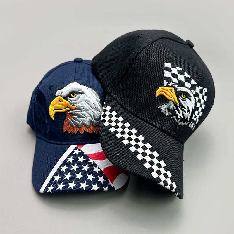 Ear of Wheat Eagle Embroidery Baseball Hats Men Women