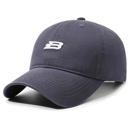 Unisex B Letter Embroidery Baseball Caps Spring and Autumn