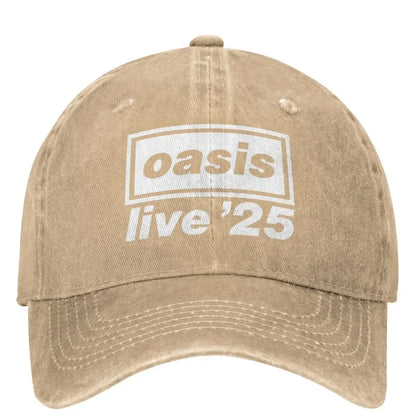 Casual 2025 O-Oasis Live '25 Rock Band Fans Baseball Caps