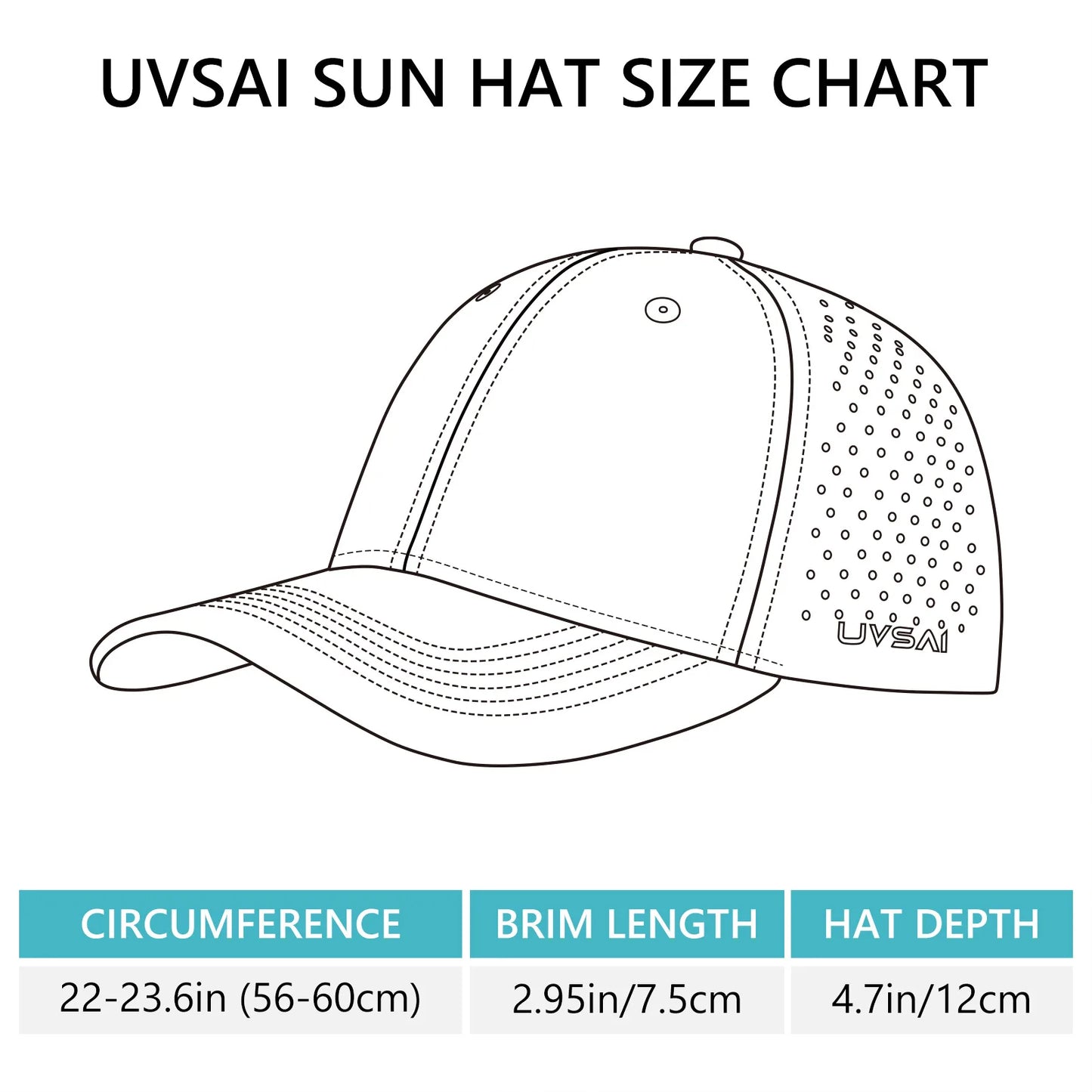 UPF 50+ Performance Water Resistant Baseball Cap Lightweight Breathable Hat