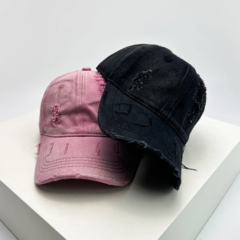 New Unisex Korean Solid Retro Baseball Hats