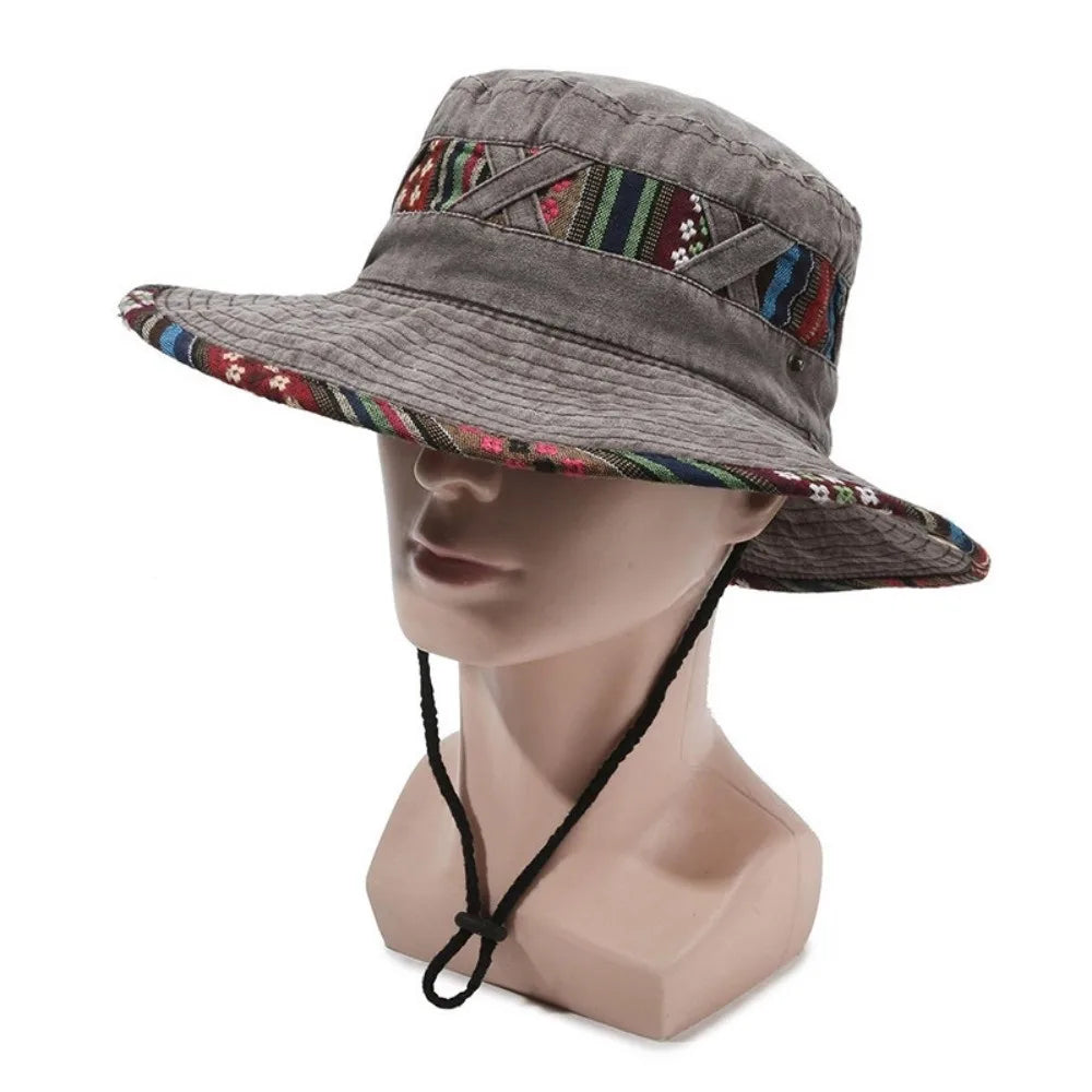 Gifts Ethnic Style Fisherman's Hat Retro Adjustable Hiking Cap