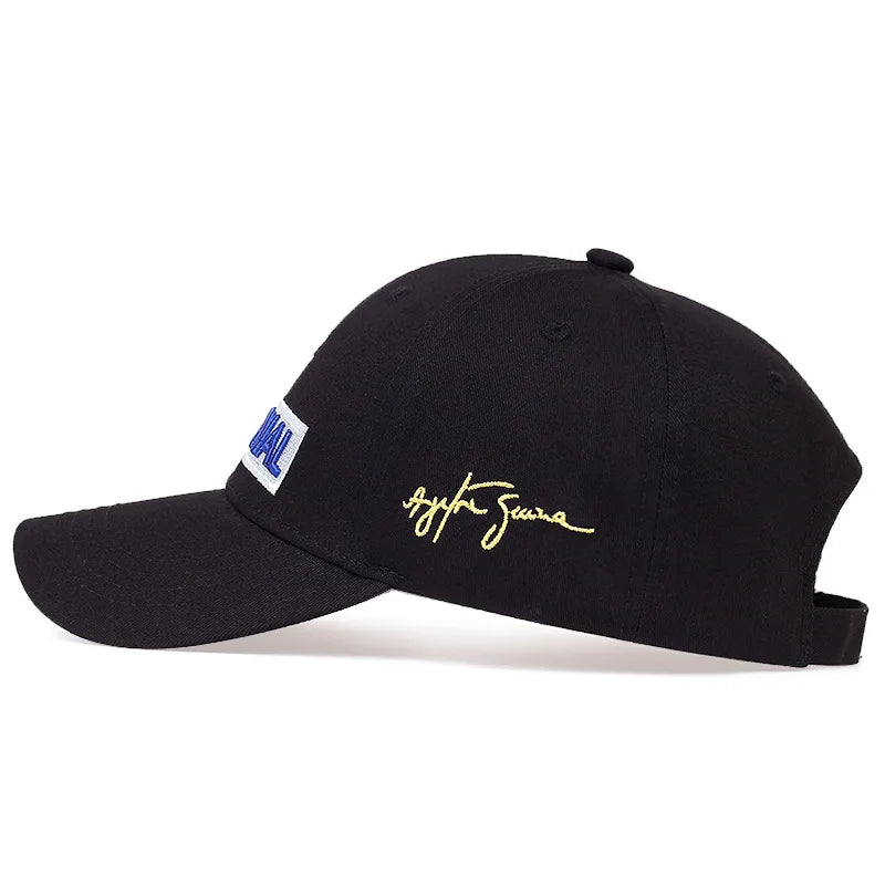 Ayrton Senna Racer Fashion Letter Embroidery Cap Outdoor