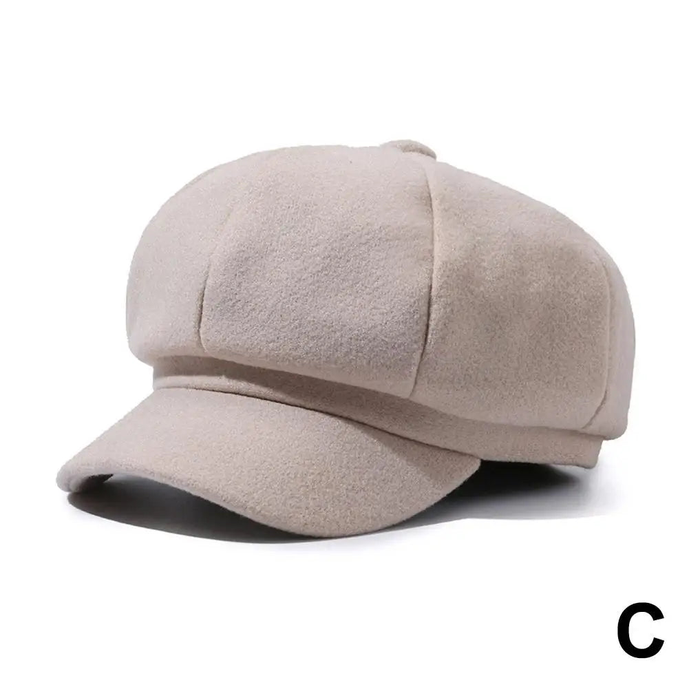 Solid Color Fashion Beret Outdoor Cotton Hat