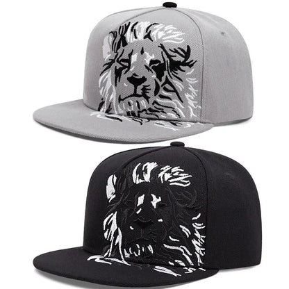 Men Women Lion Embroidered Baseball Cap Summer Outdoor Hat Hip Hop