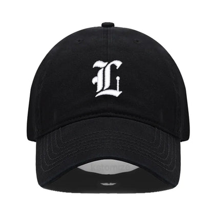 Old English Letter A-Z Embroider Baseball Cap For Men Women