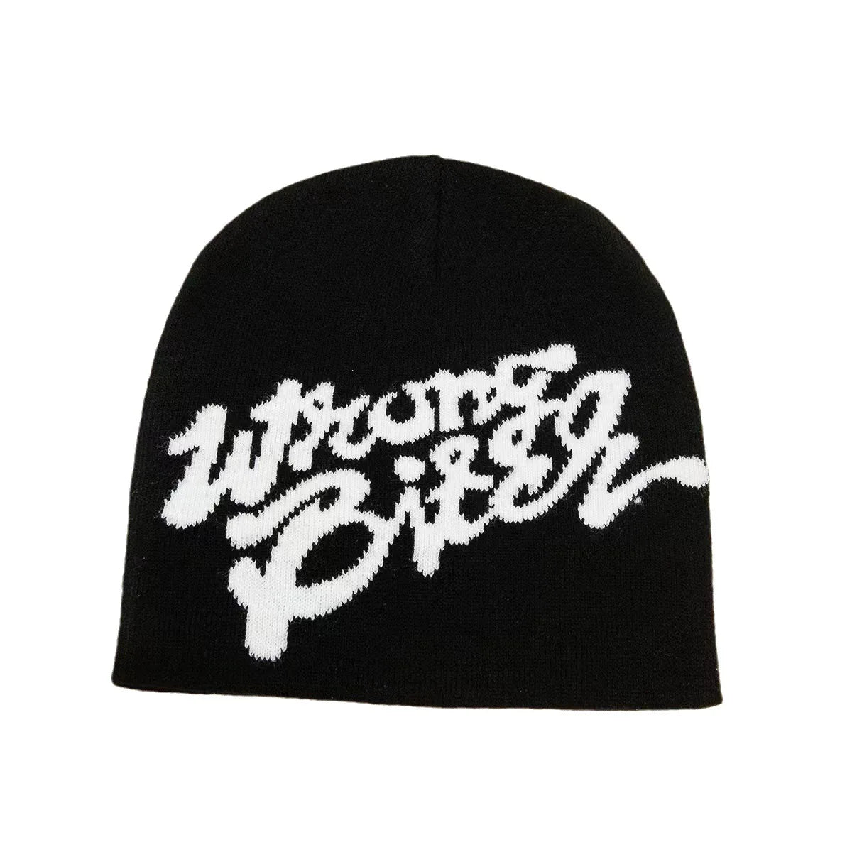 Unisex Trendy American Letter Knitted Hat Hip Hop Skiing Warmth Cap