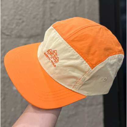 5 Panel Baseball Cap Flat Brim Nylon Mesh Waterproof Embroidery Letter Hat