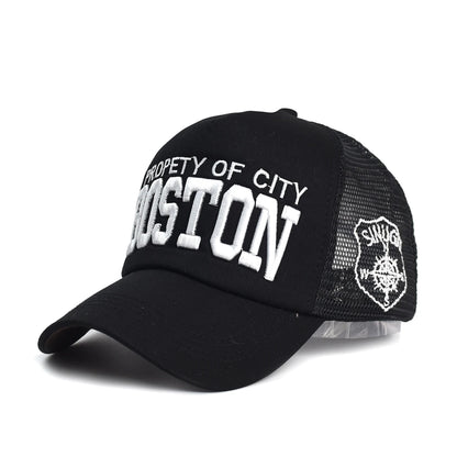 Summer Men Mesh Baseball Cap Outdoor Sport Letter Snapback Hat