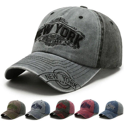 Fashion Patchwork Baseball Hat For Women Men Vintage