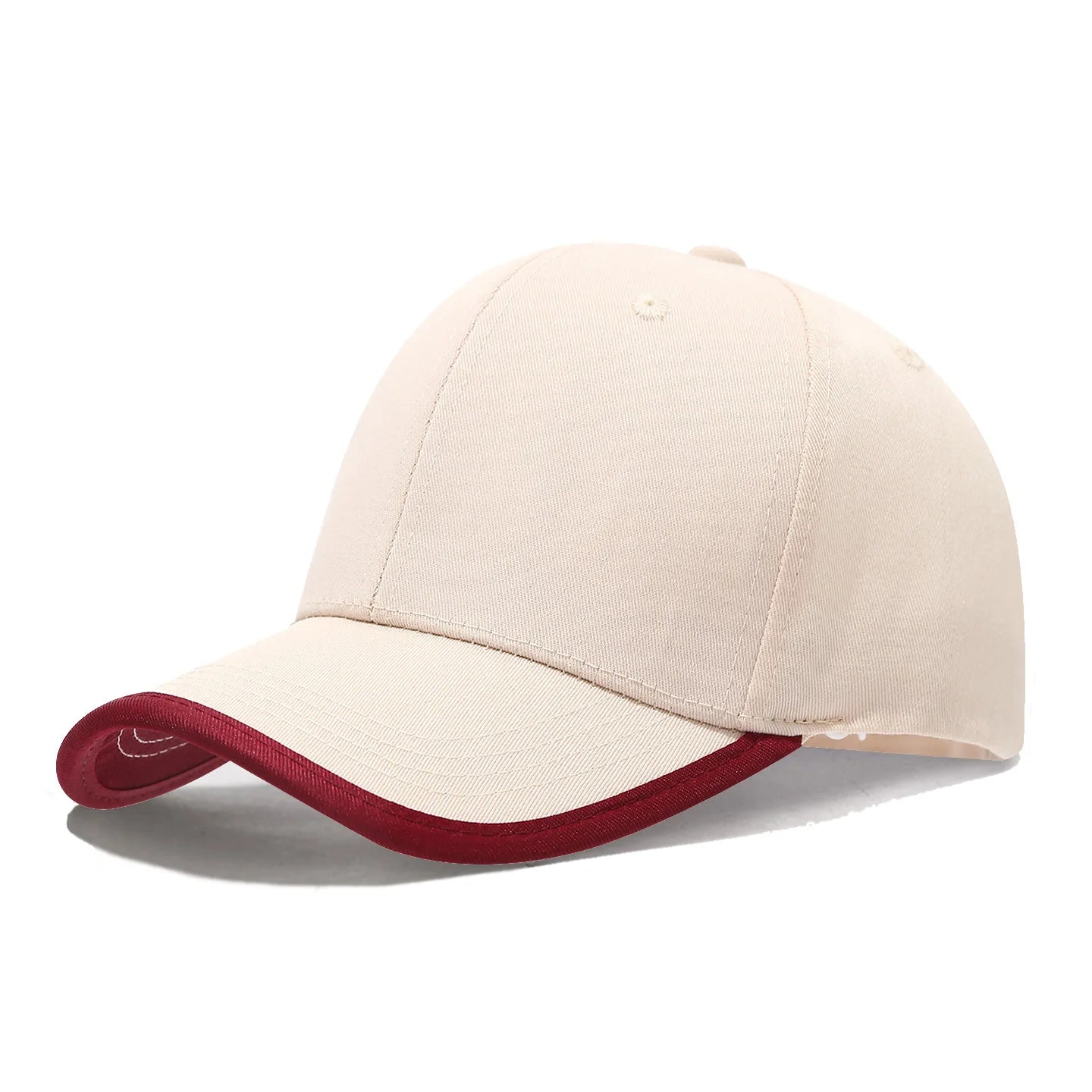 New Baseball Cap With Cotton Brim And Color Blocking Work Caps