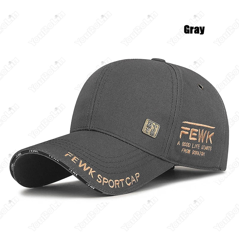 New Fashion High Quality Unisex Style Letters Embroidery Cotton Adjustable Baseball Cap Sun Hat Trucker Caps