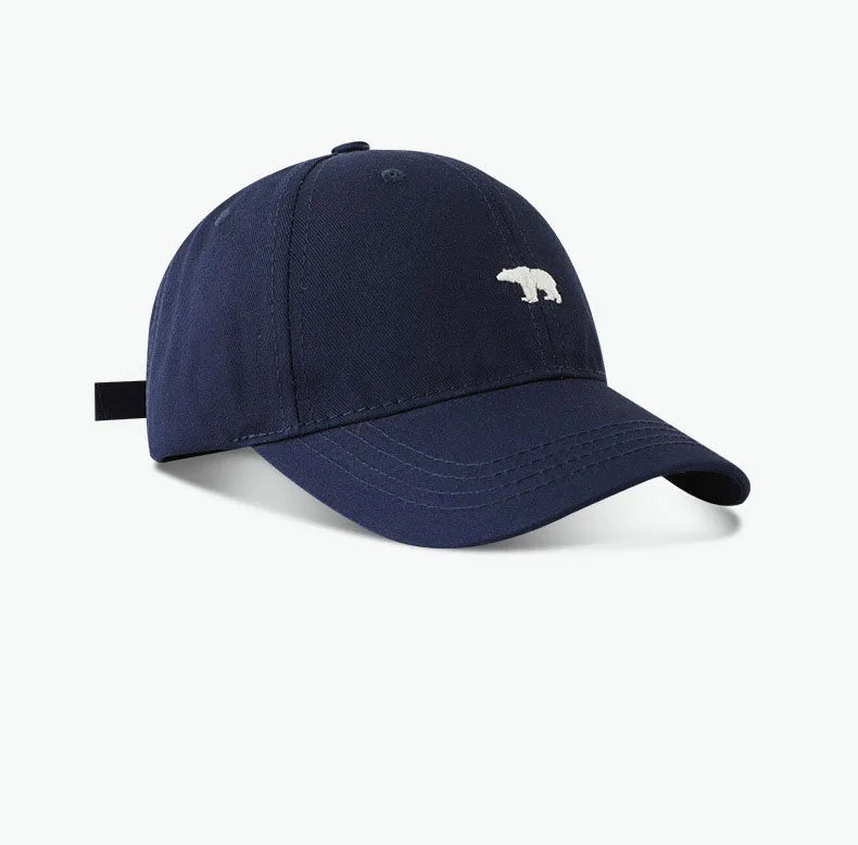 Stylish Bear Embroidered Baseball Cap Sun Protective Breathable Adjustable Ideal Casual Hat Unisex Baseball Cap