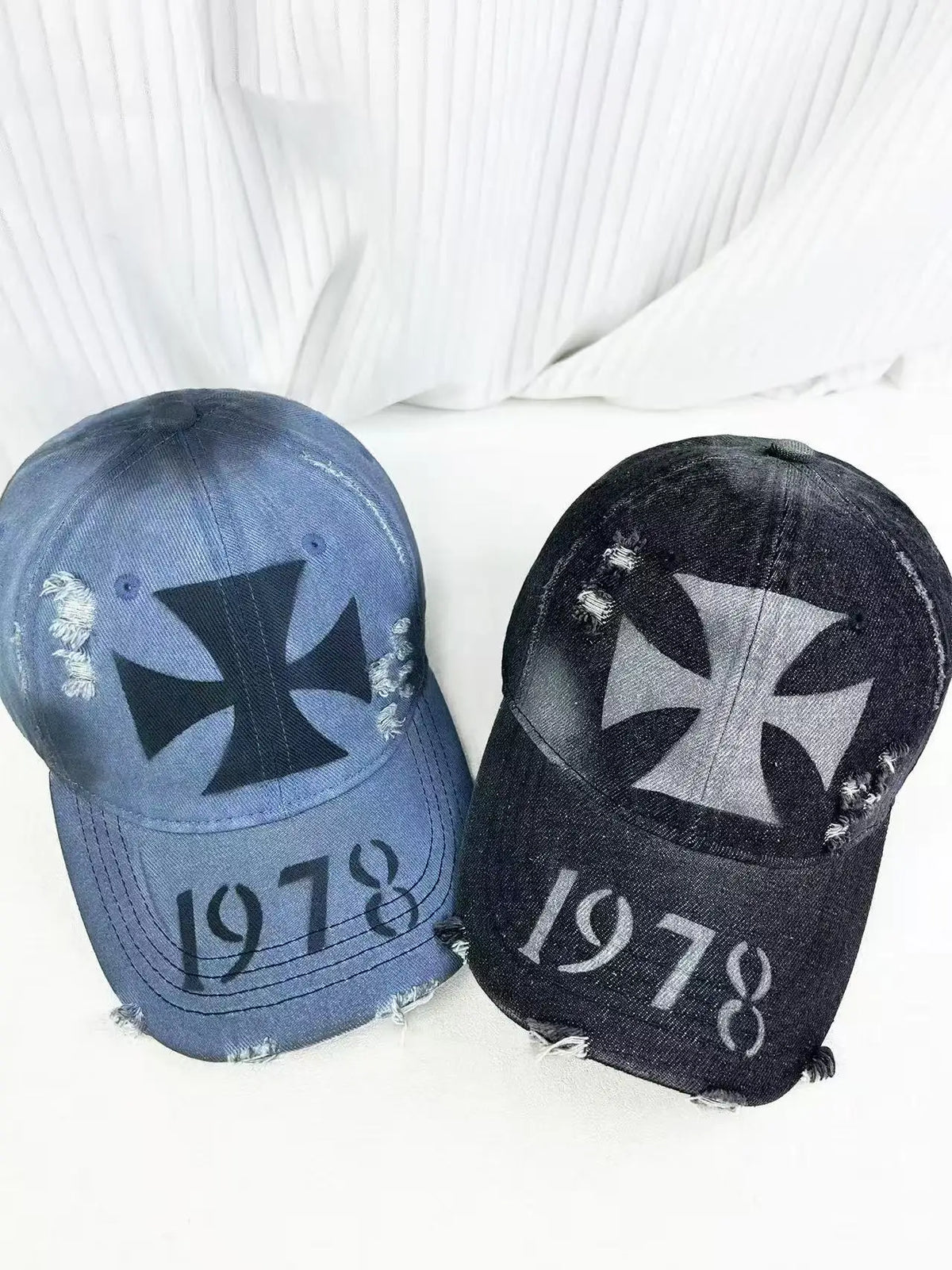 Retro, Personalized Hand-Drawn Cross-Stitch Baseball Cap