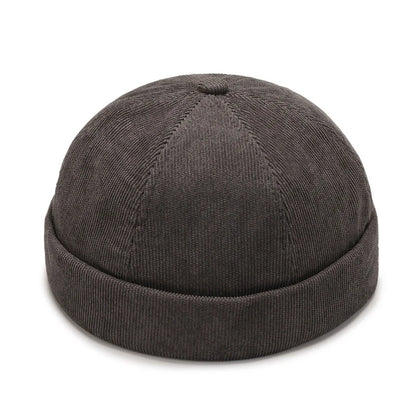 Summer Vintage Cotton Brimless Skull Cap Beanie Hat Portable Hip Hop Hats Men Women