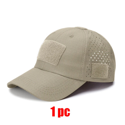 New Men Camouflage Baseball Cap Breathable Sunscreen Hat