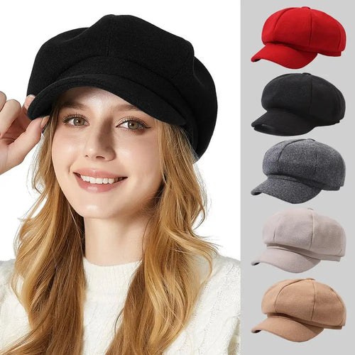 Solid Color Fashion Beret Outdoor Cotton Hat