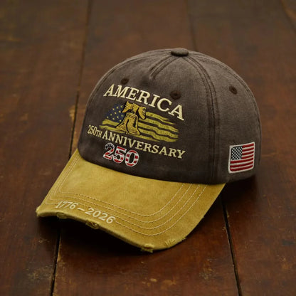Outdoor Sports Baseball Cap Embroidery American Eagle Head 250th Anniversary Cap Shade Cap
