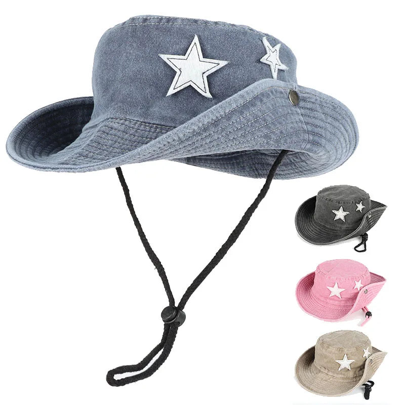 Pink Bucket Hat Women Summer Panama Sun Hats