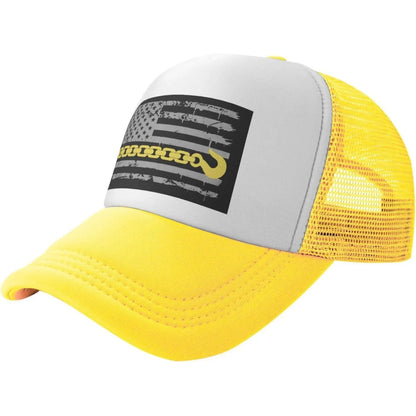 Thin Yellow Line Tow Baseball Cap Driver American Flag